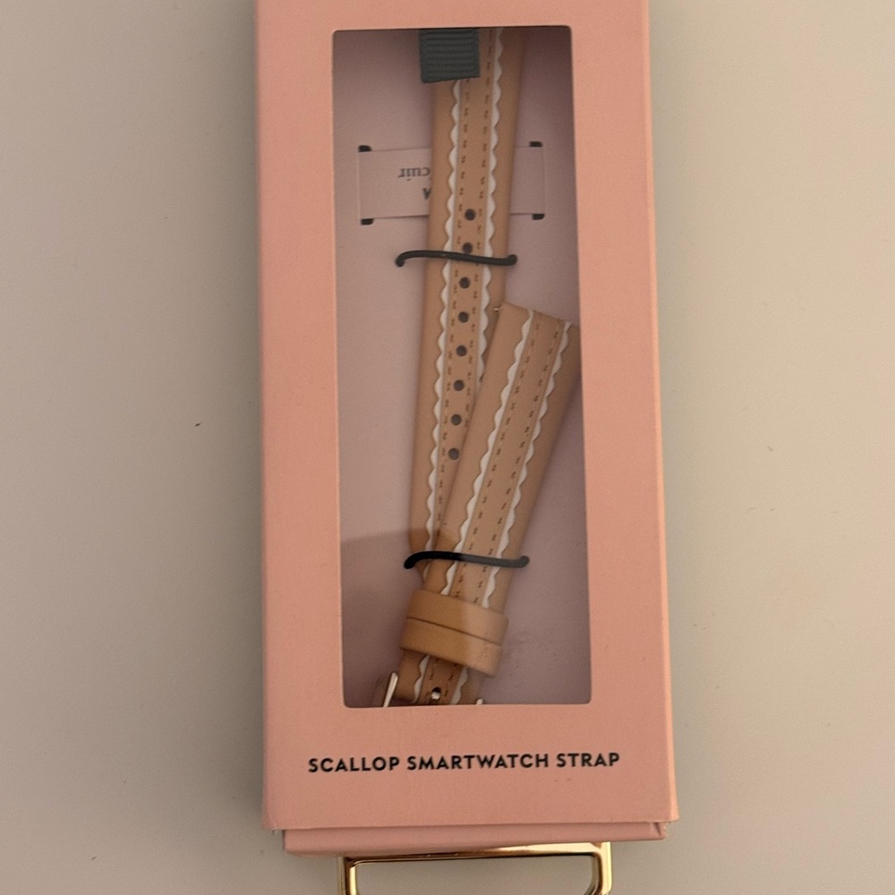Kate Spade Tan Scallop Smartwatch Strap